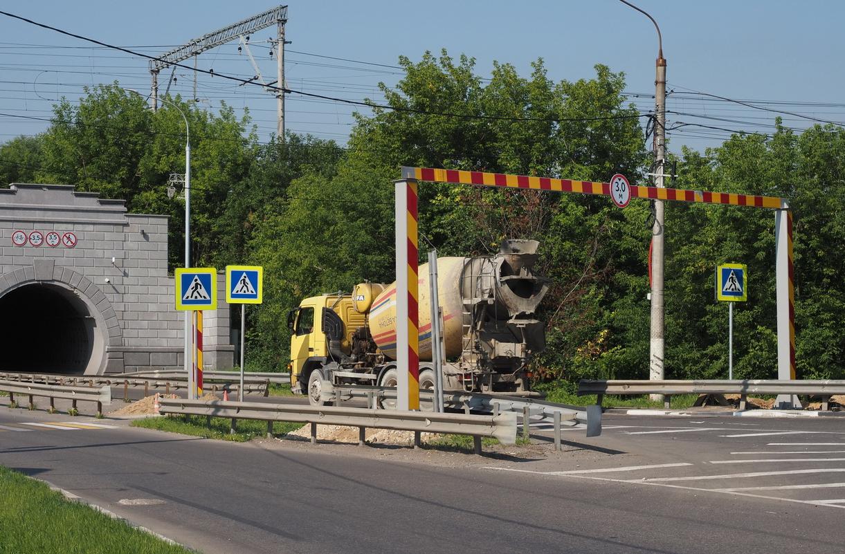 Возле тоннеля в Видном появятся новые ограничители высоты транспорта
