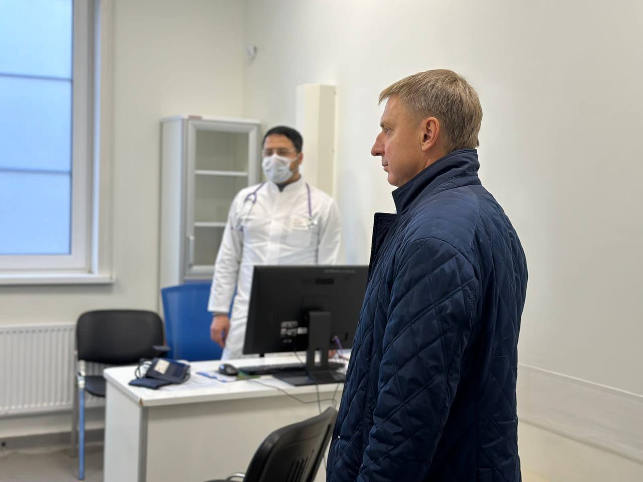 Депутат Мособлдумы Владимир Жук посетил отдельный современный центр диспансеризации населения