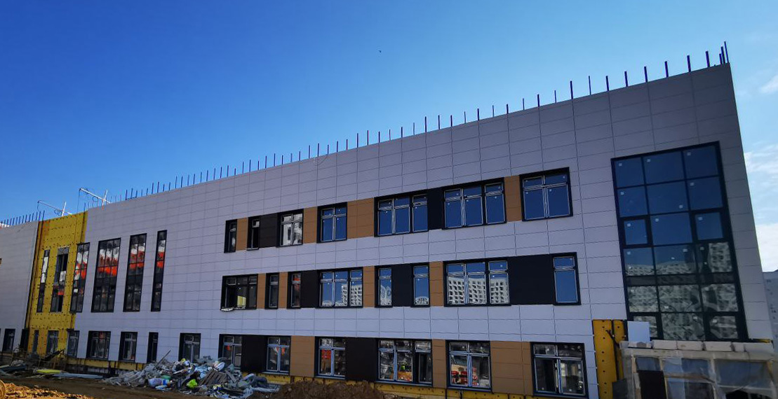 Школу на 825 мест в Ленинском городском округе достроят в 3-м квартале текущего года