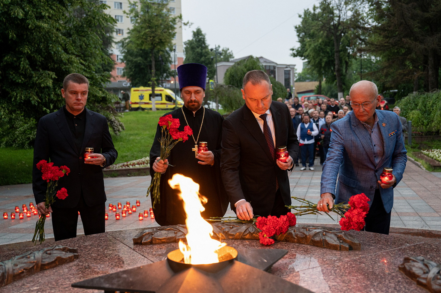 Акция «Свеча памяти» состоялась на Аллее Славы в Видном